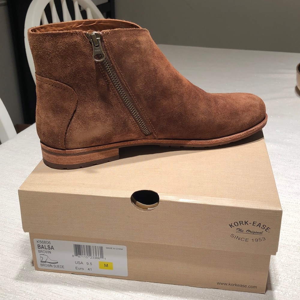 Kork-Ease Balsa bootie, brown, 9.5